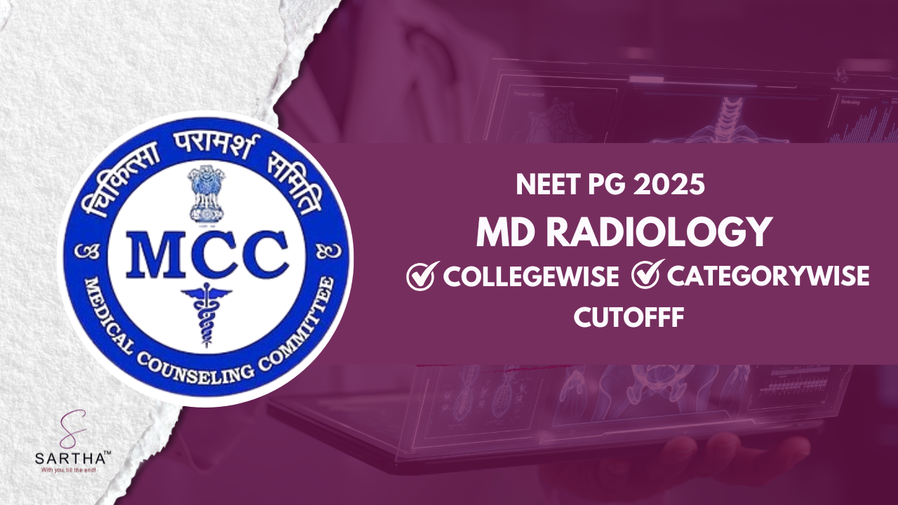 NEET PG 2025 MCC MD Radiology Round-1 Cutoff (Collegewise & Categorywise)