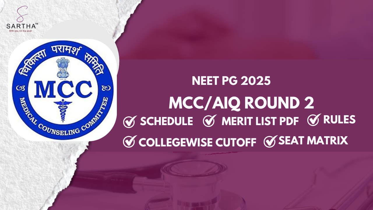MCC NEET PG AIQ Round 2 2025 Result(OUT): Check BranchWise Cutoff Here, Reporting date extended