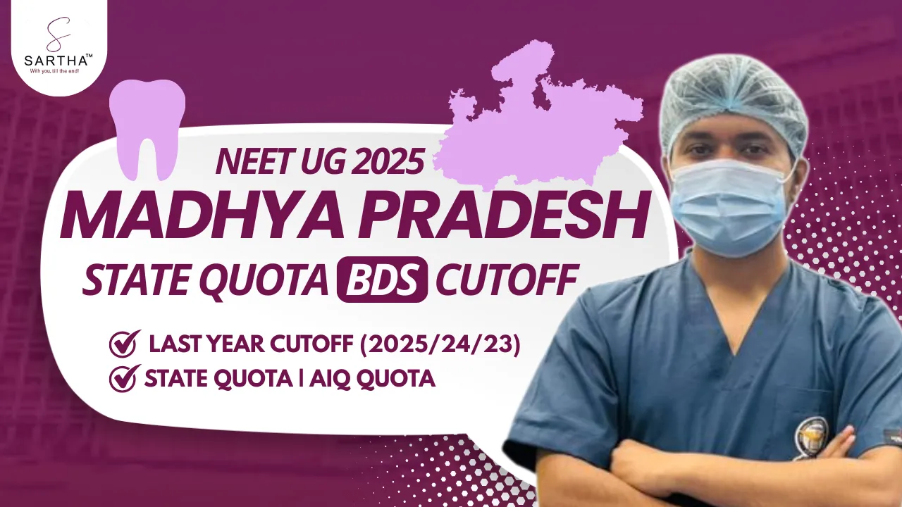 Madhya Pradesh(MP)BDS Cutoff 2025: Government, AIQ, Private, NRI Quota Cutoff CategoryWise