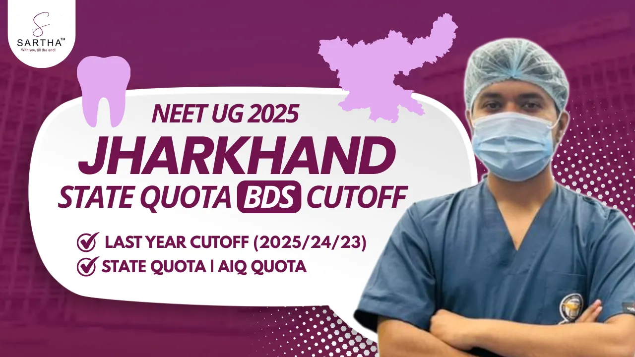 Jharkhand BDS NEET Cutoff 2025: Government, AIQ, Private, Management Quota Cutoff CategoryWise