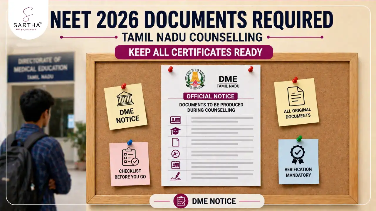 Tamil Nadu NEET 2026 Counselling Documents List: DME Releases Required Certificates for MBBS & BDS Admissions