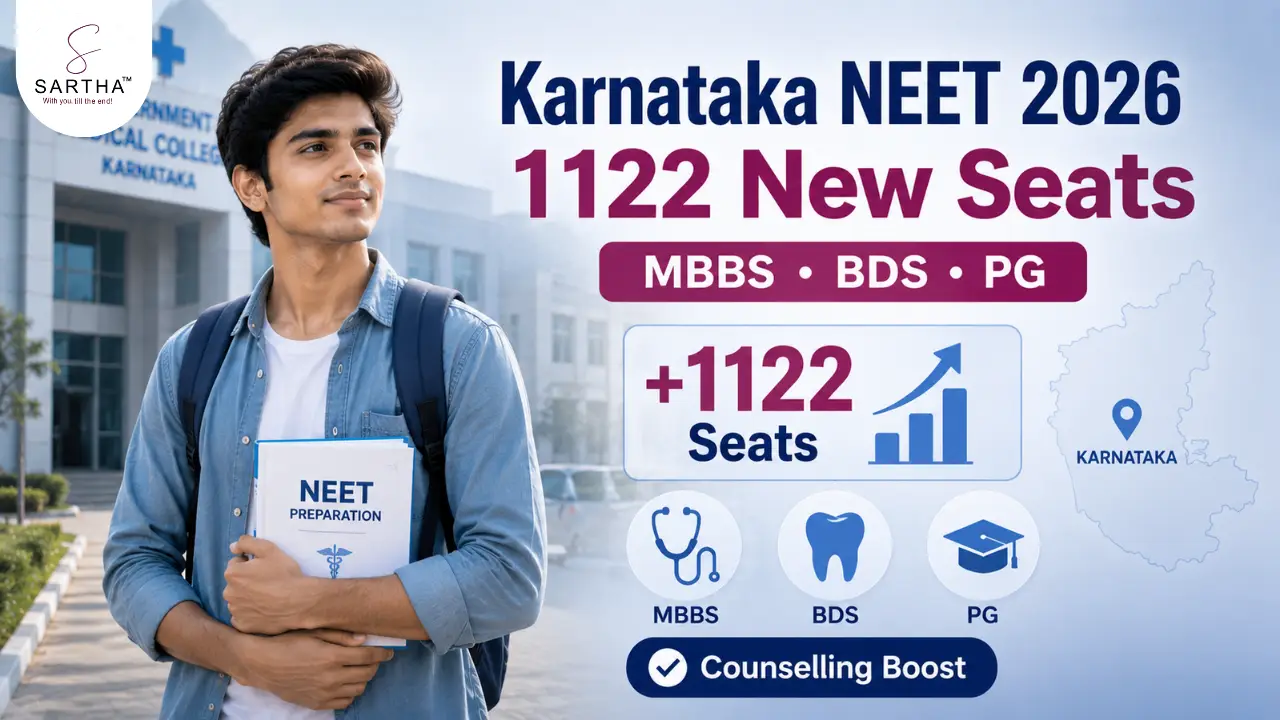 Karnataka Gets 1,122 Additional MBBS, BDS & PG Medical Seats Ahead of NEET UG 2026 Counselling